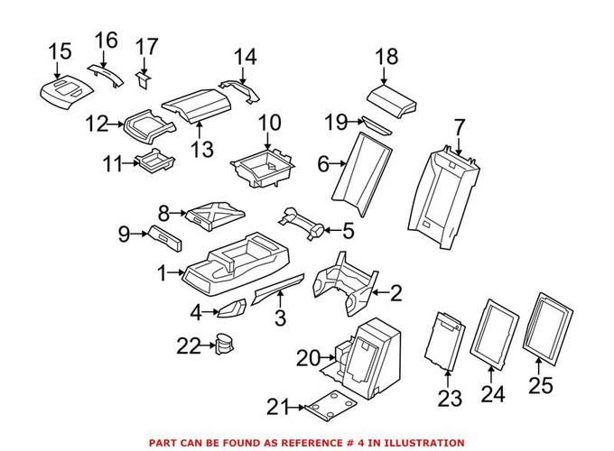 BMW Power Seat Switch = Rear Passenger Side 61319163281